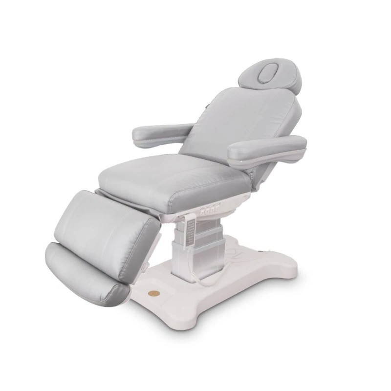 Fotel Kosmetyczny Unico Plus Z Podgrzewaniem jasnoszary -Fotele kosmetyczne elektryczne- 